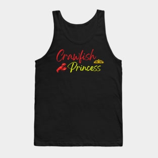 Funny Crawfish Gift For Women Cool Crawfish Princess Girls Tank Top